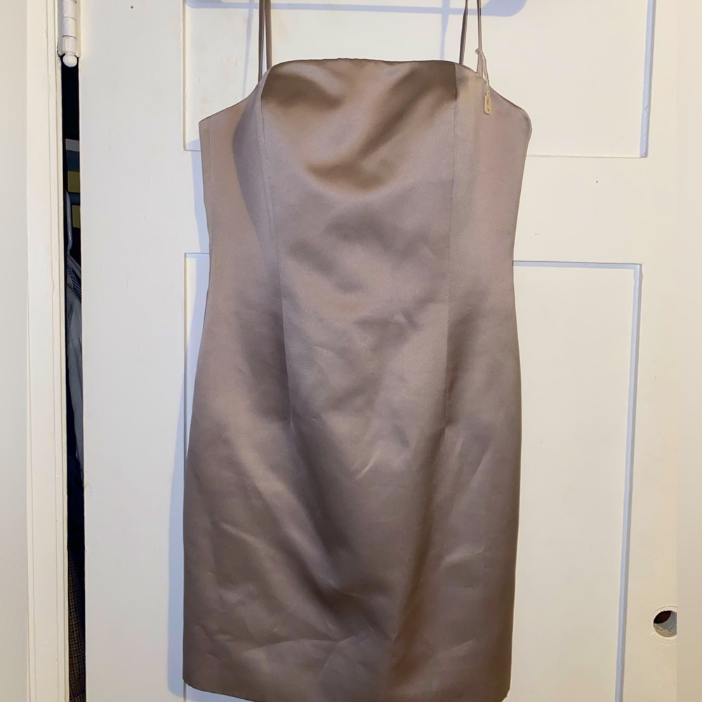 Wilfred Haute Couture champagne dress